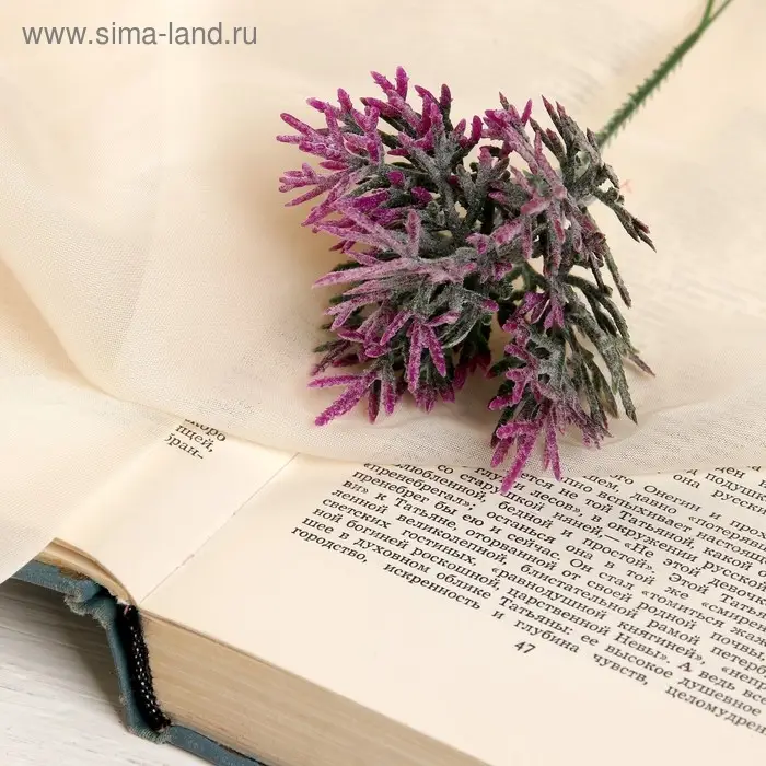 Букет искусственный &laquo;Двухцветная травка&raquo;, с напылением, 18 см, МИКС