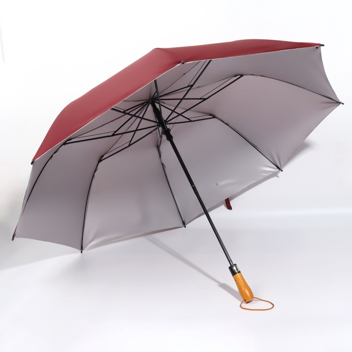 Зонт полуавтоматический &laquo;Кромка&raquo;, 3 сложения, 8 спиц, R = 60/70 см, D = 140 см, цвет МИКС