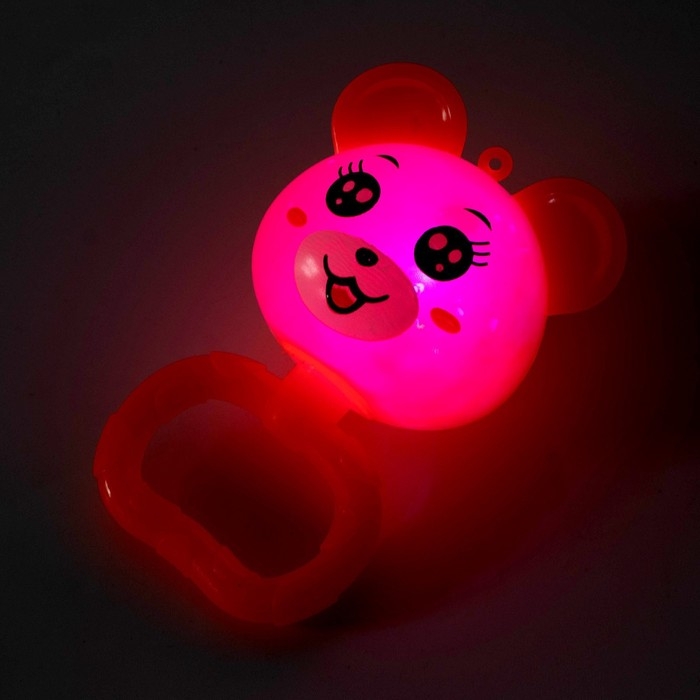 Ёжка &laquo;Мишка&raquo; световой, цвета МИКС