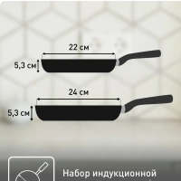 Набор сковород Daily Expert 22 24 см, Франция