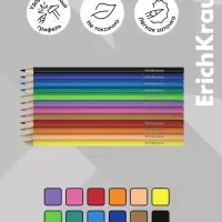 Карандаши 12 цв ErichKrause Ну, Погоди!, шестригран., пластик