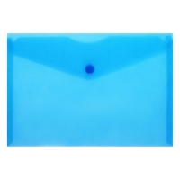 Набор папок-конвертов на кнопке А5 150мкм Calligrata  прозрачные, микс 5шт