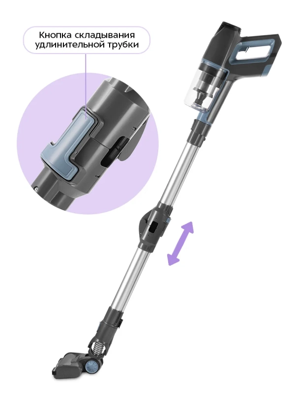 Пылесос для дома вертикальный беспроводной КТ-5355