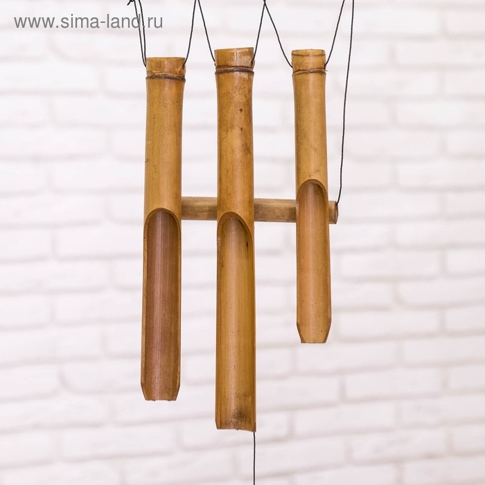 Музыка ветра &laquo;Сова&raquo;, 83&times;20&times;4 см, бамбук, МИКС
