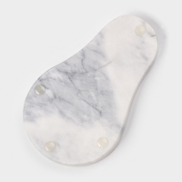 Подставка под ложку из мрамора "Marble", цвет белый