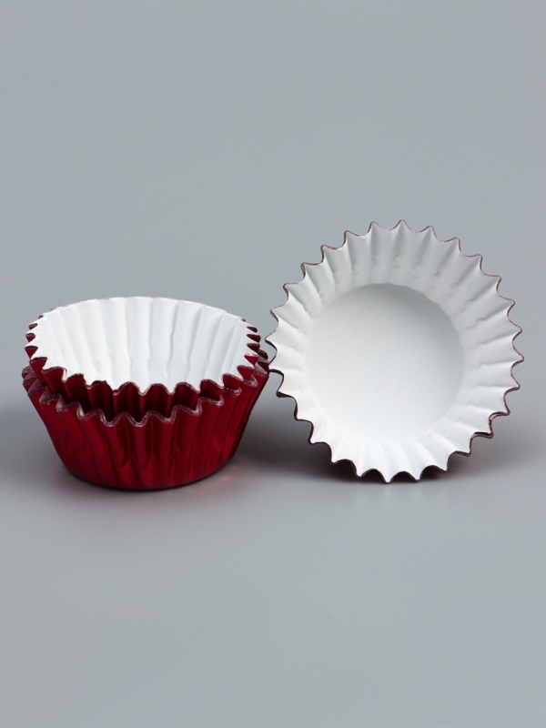 Форма для выпечки круглая, 3,5*2см красный набор