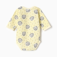 Боди Bloom Baby Ёжики с дл. рукавом, р. 68 см, желтый