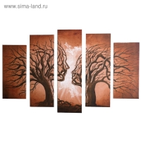 Модульная картина "Он и она" (2-23х52; 2-24х70; 1-24х80) 120х80см Модульная картина "Он и она" (2-23х52; 2-24х70; 1-24х80) 120х80см