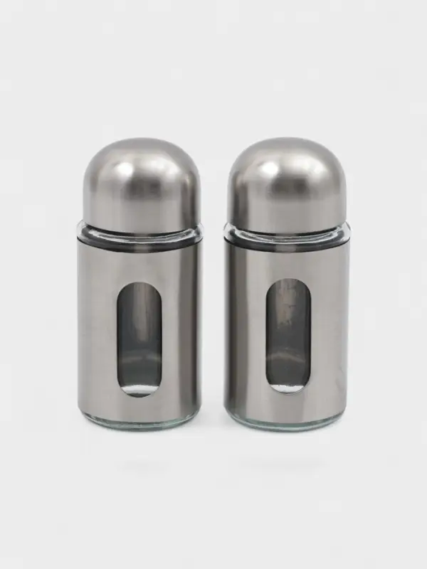 Набор для специй "Патрон" 2 шт, 90 мл, с металл крышкой