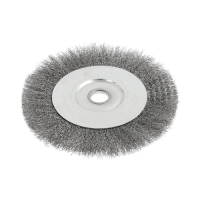 Щетка металлическая для УШМ ТУНДРА, плоская, посадка 22 мм, 200 мм