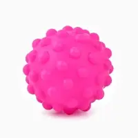 Игрушка пищащая "Мячик" для собак, 6,5 см, фуксия