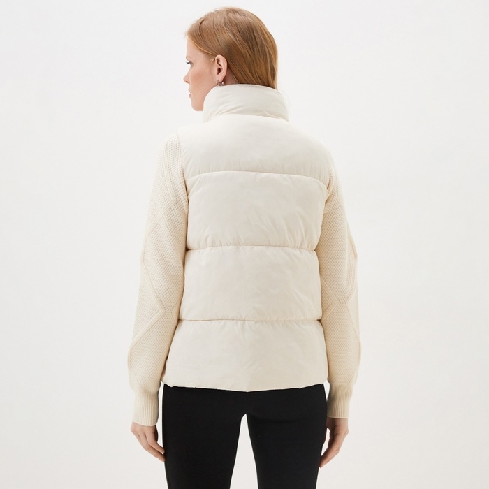 Жилет женский с воротником MIST, р.48, молочный Жилет женский с воротником MIST, р.48, молочный