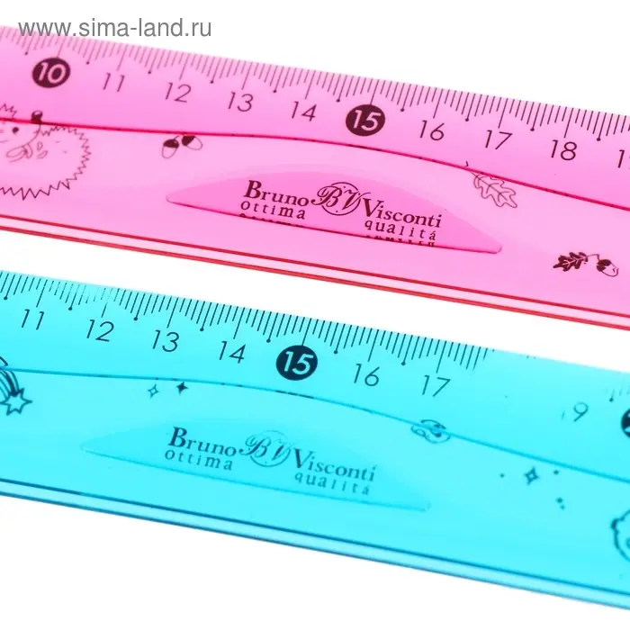 Линейка гибкая 30 см, HappyGraphix, 2 цвета