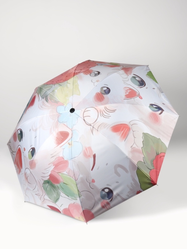 Зонт механический &laquo;Рисунки&raquo;, 4 сложения, 8 спиц, R=47/56 см, d=94 см, МИКС