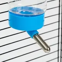 Поилка для клетки, 400 мл, 9 х 6 х 20 см, голубая