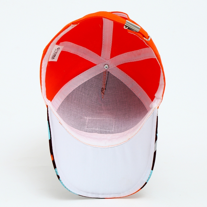 Кепка детская для мальчика &laquo;Динозавры&raquo;,цвет оранжевый, р-р 52-54, 5-7 лет