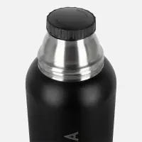 Термос Relaxika 1200 со стикерпаком, черный