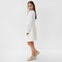 Платье нарядное детское MINAKU: PartyDress, цвет белый, рост 134 см