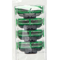 Станок Gillette Mach3 + 8 сменные кассеты цвет зеленый Станок Gillette Mach3 + 8 сменные кассеты цвет зеленый