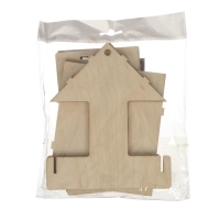 Kopмушка для птиц &laquo;Домик с птичкой&raquo;, 24 &times; 19,5 &times; 17 см, Greengo