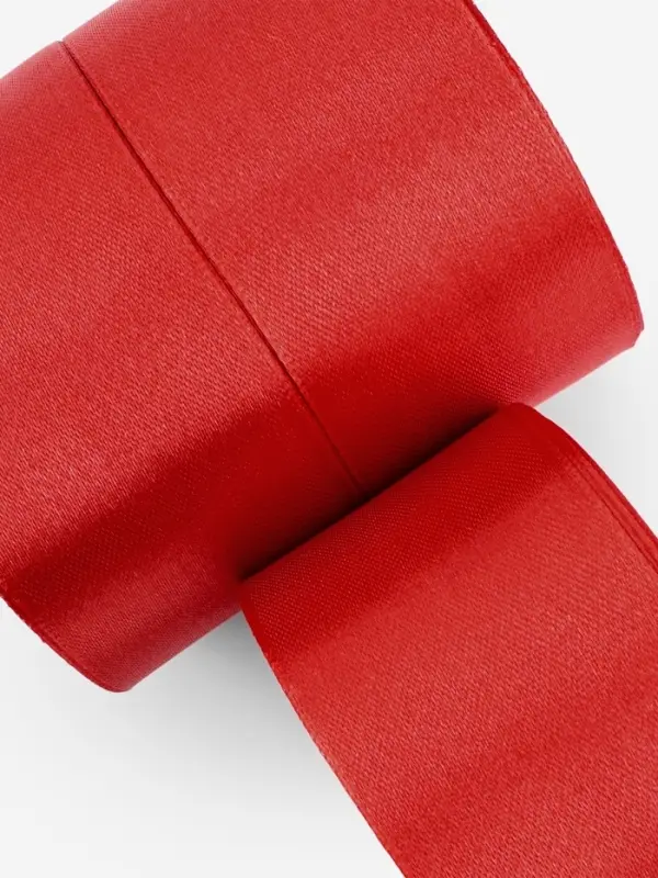 Набор лент атласных (3шт) 50мм*25&plusmn;1ярд(23м&plusmn;1м)  №26 красный ВБ АУ