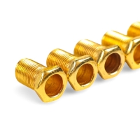 Комплект одиночной колковой механики Music Life, золотистые, 3+3