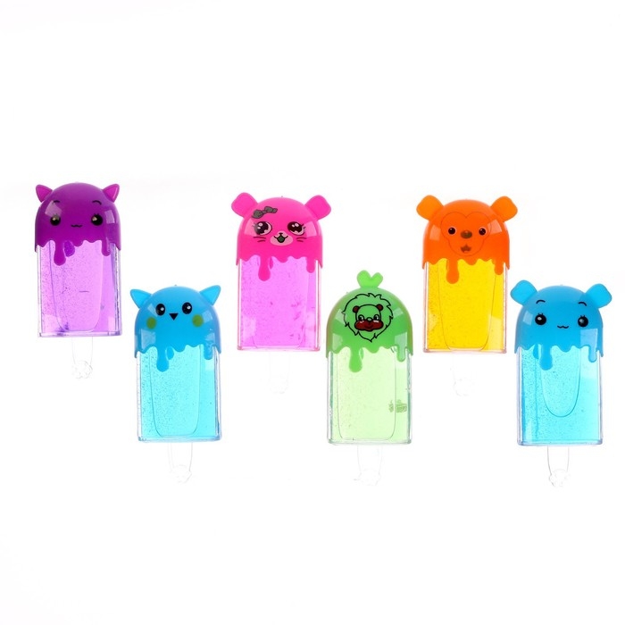 Лизун - слайм &laquo;Эскимо&raquo;, цвета МИКС