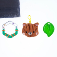 Дуга игровая мягкая на кроватку, коляску &laquo;Мишка&raquo;, 28-43 см, прорезыватель, погремушки, 3 игрушки, Крошка Я