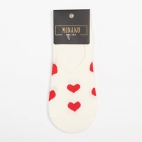 Носки-следки MINAKU «Сердечки», размер 36-39 (23-25 см) Носки-следки MINAKU «Сердечки», размер 36-39 (23-25 см)