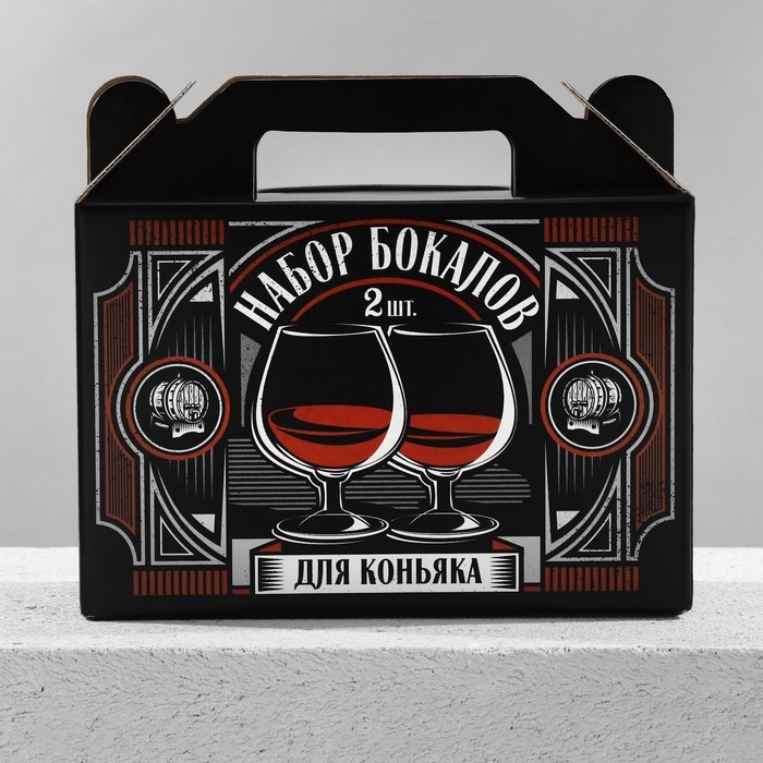 Подарочный набор бокалов для коньяка &laquo;Крутой мужик&raquo;, 265 мл.