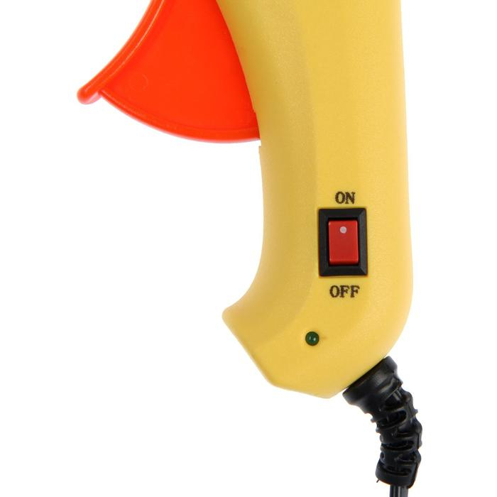 Клеевой пистолет ТУНДРА, 80 Вт, 220 В, выключатель, индикатор, антикапля, шнур 1.3 м, 11 мм Клеевой пистолет ТУНДРА, 80 Вт, 220 В, выключатель, индикатор, антикапля, шнур 1.3 м, 11 мм