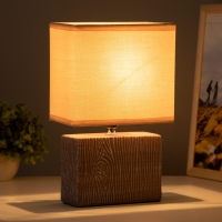 Настольная лампа "Норма" Е14 40Вт кофе 17,5х10,5х28,5 см RISALUX