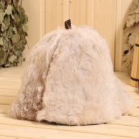 Набор для бани из овчины 2 предмета шапка и коврик Набор для бани из овчины 2 предмета шапка и коврик