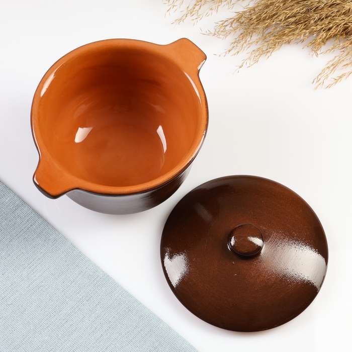 Бульонница с крышкой "Псковская" 0,5л / 11,5х13см, былина