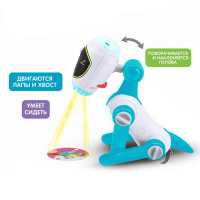 Проектор-лампа для рисования &laquo;Космическая собачка&raquo;, 4 слайда, 32 картинки, 8 фломастеров, МИКС