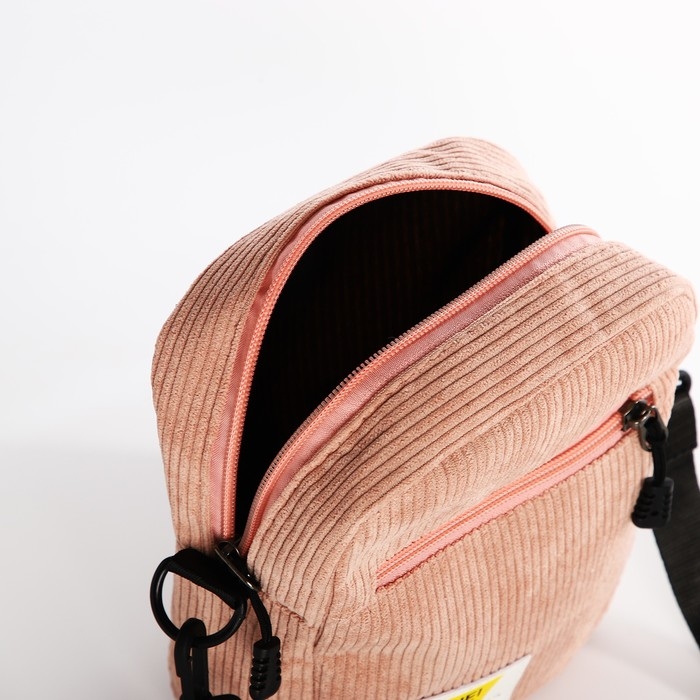 Сумка молодёжная на молнии, цвет розовый Сумка молодёжная на молнии, цвет розовый