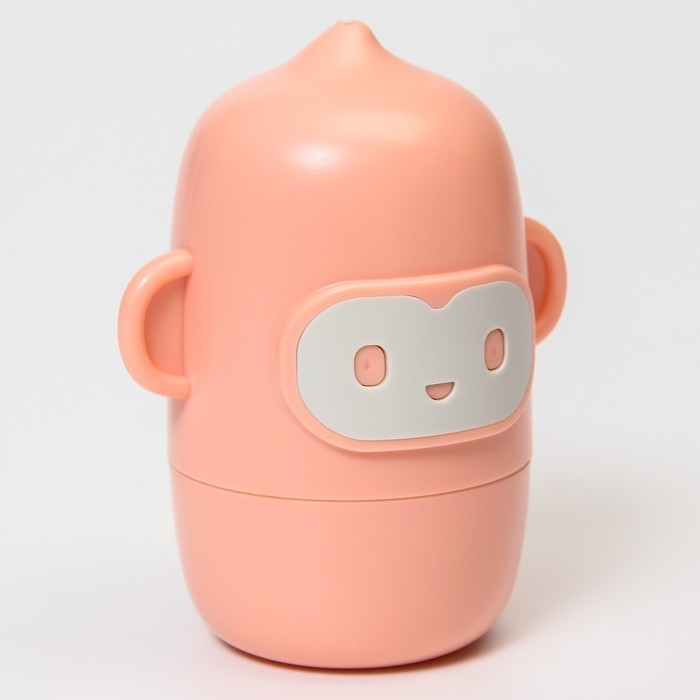 Набор маникюрный детский &laquo;Обезьянка&raquo;: ножницы, щипчики, пилочка, пинцет, цвет розовый