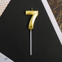 Свеча для торта, цифра &laquo;7&raquo;, 11,5 х 2,3 см