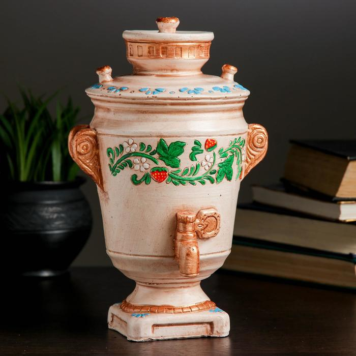 Копилка для денег &laquo;Самовар&raquo;, гипс, 8&times;12&times;24 см