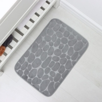 Коврик для ванной и туалета Доляна &laquo;Галька&raquo;, 40&times;60 см, цвет серый