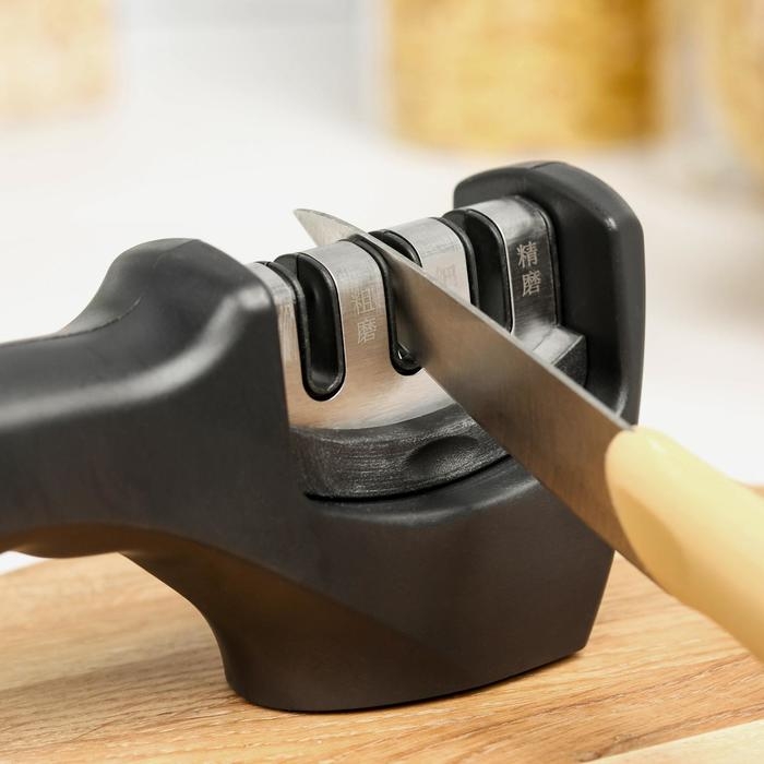 Точилка для ножей Доляна, 20&times;6&times;5,5 см, цвет МИКС