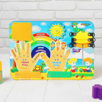 Бизиборд &laquo;Право-лево&raquo;, шнурок в комплекте, МИКС