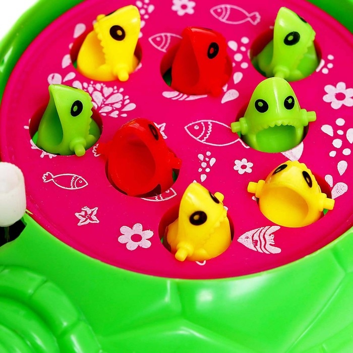 Рыбалка заводная &laquo;Черепаха&raquo;, 8 рыбок с удочкой