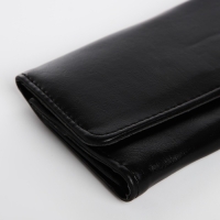 Кошелёк женский на кнопке, цвет чёрный Кошелёк женский на кнопке, цвет чёрный