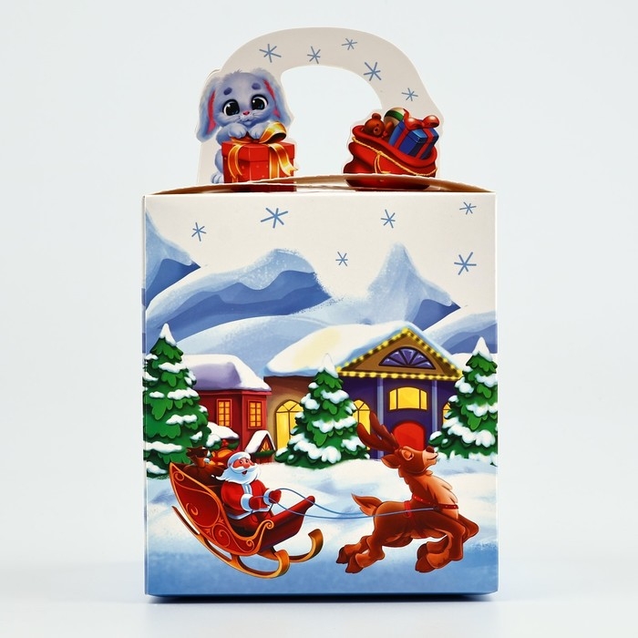 Коробка новогодняя складная &laquo;Сказочный Дед Мороз&raquo; 14 х 16 х 14 см, Новый год