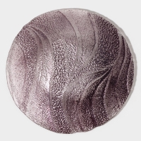 Тарелка стеклянная &laquo;Драхна&raquo;, d=21 см, цвет бордовый