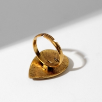 Кольцо &laquo;Этника&raquo; графский узор, цвет чернёное золото, безразмерное