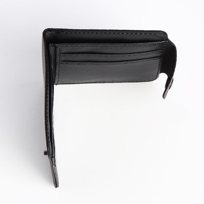 Кошелёк женский на кнопке, цвет коричневый Кошелёк женский на кнопке, цвет коричневый