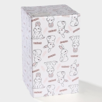 Конфетница Доляна &laquo;Зайка&raquo;, 13,3&times;21,5 см, цвет белый