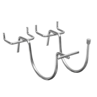 Держатель для дрели на перфорацию (пара), 7&times;0,4&times;8 см, цвет хром МИКС